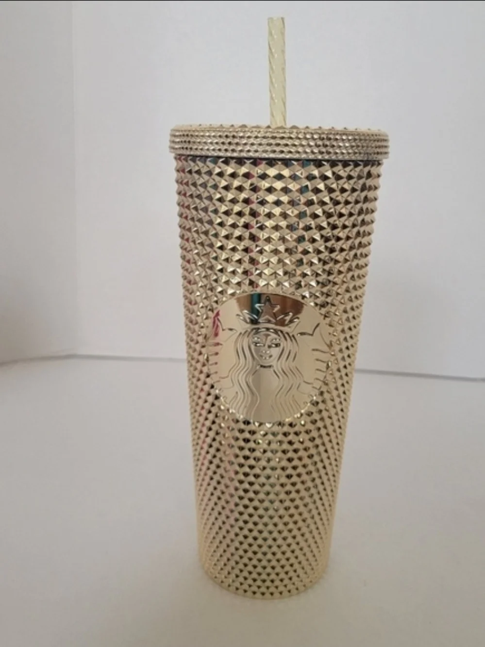Starbucks Chrome Studded Jeweled Tumbler Cups Set New
